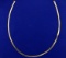 16 Inch Omega Necklace In 14k Gold