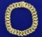 Italian Made Designer Circle Link 14k Gold Bracelet