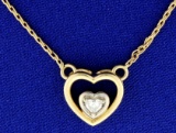 Heart Diamond Necklace