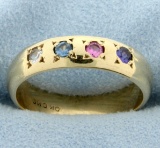 Multi-color Gemstone Ring