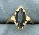 Jet Gemstone Ring