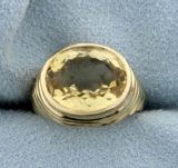 Antique Citrine Pinky Ring