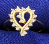 Diamond Heart Ring