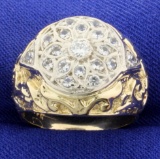 Vintage 2/3ct Tw Diamond Ring