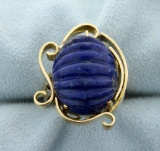 Cabochon Lapis Ring