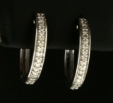 1/3ct Tw Diamond Hoop Earrings