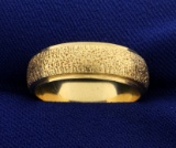 Unique Etched Wedding Band Ring