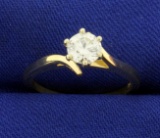 Over 1/2ct Diamond Solitaire Ring