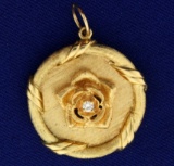 Diamond Rose Pendant