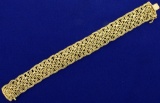 6 3/4 Inch Wide Woven Designer Bracelet