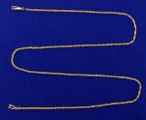 21 1/2 Inch 14k Rope Style Neck Chain