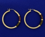 Large 14k Gold Hoop Earrings