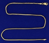 16 Inch Snake Link Neck Chain In 14k Gold