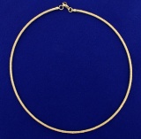 Cable Necklace In 14k Yellow Gold