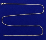 22 Inch Rope Style Neck Chain In 14k Gold
