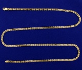 Italian Made 24 Inch Neck Chain In 14k Gold