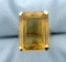 Large 20 Carat Citrine Ring