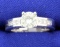 1.18 Ct 18k White Gold Diamond Engagement Ring