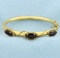 6ct Tw Garnet Bangle Bracelet