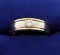 Men's Yellow And White Gold Two Tone Diamond Ring