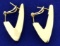 Italian Made Triangular Designer Earrings