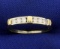 1/4ct Tw Diamond Band Ring In White And Yellow 14k Gold