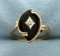 Gold Onyx And Diamond Ring