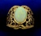 Vintage Natural Opal Ring In 14k Gold