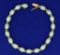 Natural Jade Bracelet In 14k Gold