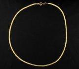 18k Flat S Link Neck Chain