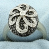 1 Ct Tw Black & White Diamond Ring