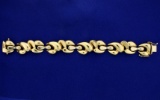 Italian Made Designer Gold Bracelet