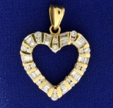 1ct Tw Diamond Heart Pendant