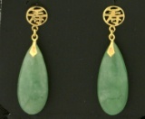 Jade Drop Earrings