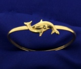 Dolphin Bangle Bracelet