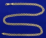 Italian Made Anchor Or Mariner 20 1/2 Inch Neck Chain