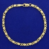 Hugs And Kisses Gold Bracelet