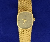 Vintage Men's Or Woman's Omega Watch In 14k Sold Gold