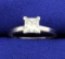 .84 Carat Princess Cut Diamond Solitaire Engagement Ring