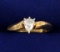 1/4 Carat Pear Shape Diamond Solitaire Ring