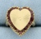 Amethyst Heart Pinky Ring