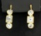 14k Modern Earrings With Czs