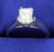 Certified 1ct Radiant Solitaire Engagement Ring