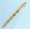42ct Tw Citrine Rose Gold Bracelet