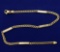 10 1/2 Inch Curb And Bar Link Anklet
