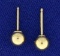 14k Gold Ball Stud Earrings