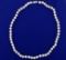 Akoya Pearl Necklace With 14k Gold Clasp