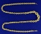 22 1/2 Inch Graduated Rope Style Neck Chain In 14k Gold