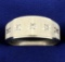 Men's Diamond Band Ring In 14k White Gold