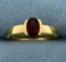 1ct Natural Garnet Gemstone Ring